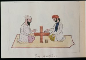 Playing Dice by Punjabi School